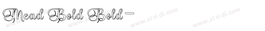 Mead Bold Bold字体转换